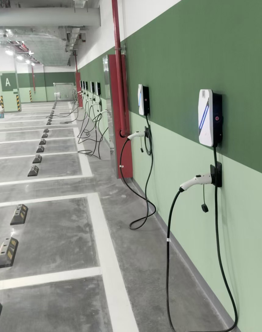 Pengisi Daya EV 7kW yang Dipasang di Dinding untuk Pemerintah Kota Kunshan